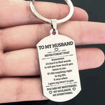 Load image into Gallery viewer, To My Husband keychain | Stainless Steel
