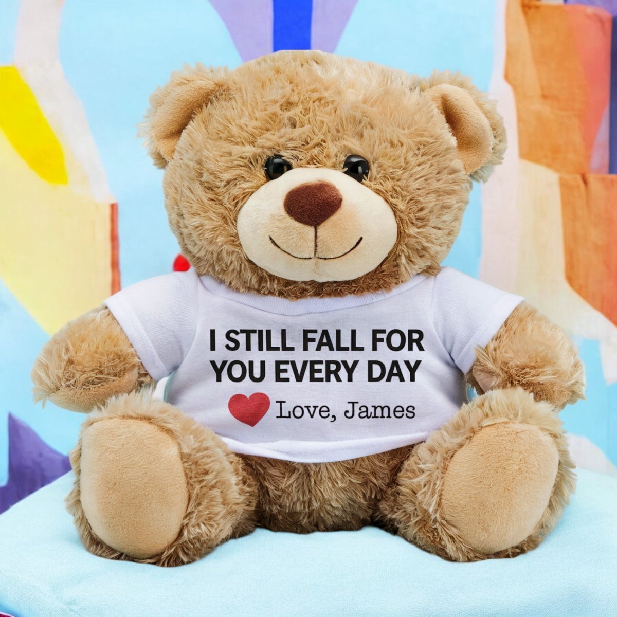 I Still Fall For You Every day - Custom Bear Gift For Wife - Furrsy