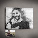 Load image into Gallery viewer, Personalized Pencil Sketch - Father&#39;s day gift
