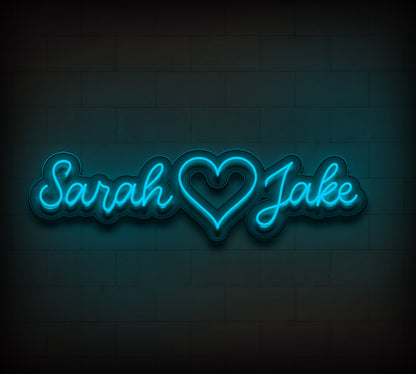 Personalized Couple Names Neon Sign