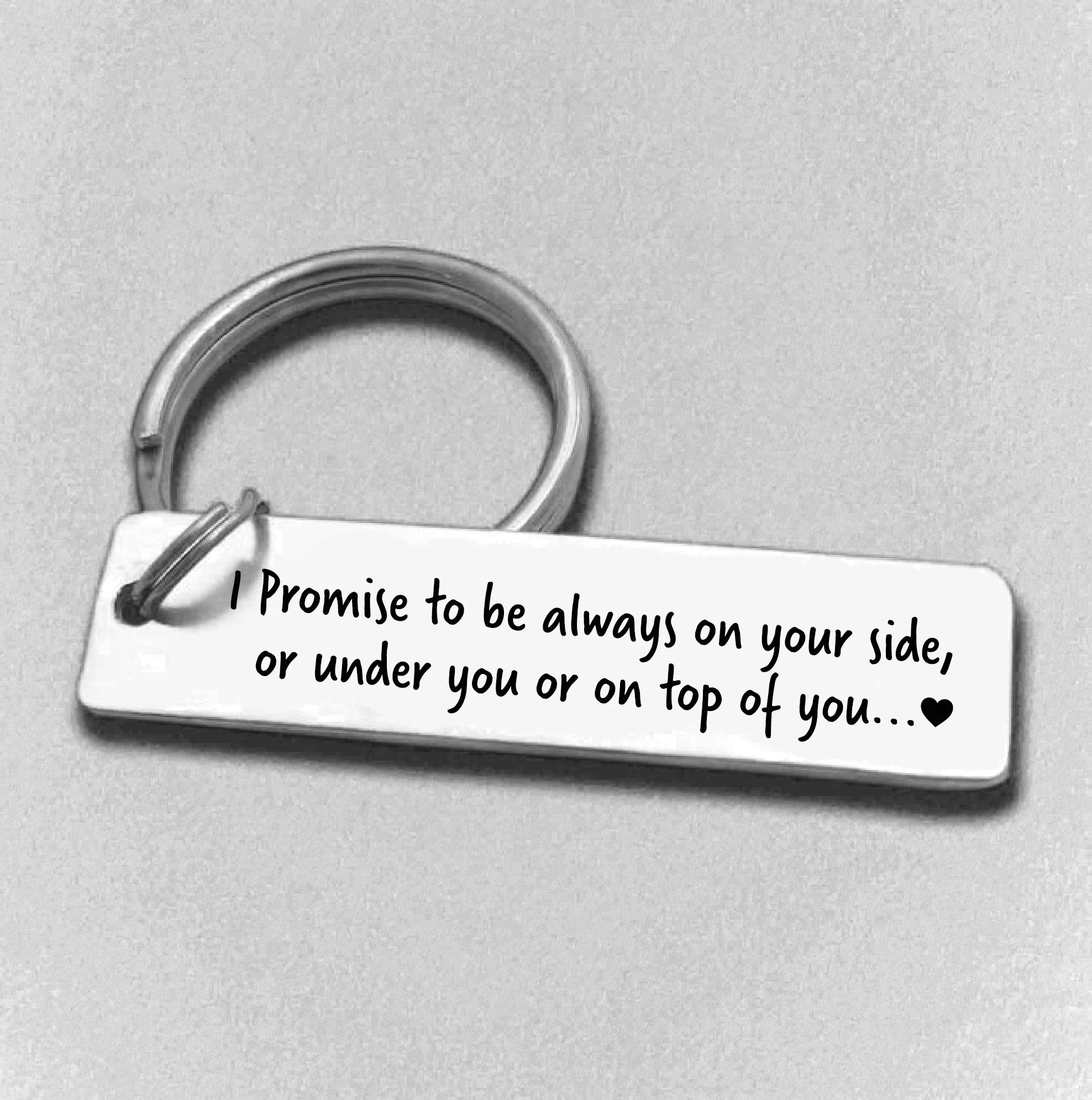 Funny Promise Keychain | Valentine's Gift