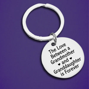 The Love Between A Grandmother & Granddaughter Is Forever Keychain
