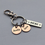 Load image into Gallery viewer, Personalized Mother&#39;s Day Bar Charm Keychain
