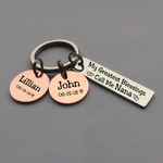 Load image into Gallery viewer, My greatest blessing call me - Personalized keychain
