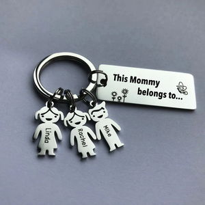 Personalized Family Name Keychain | Mother's day gift
