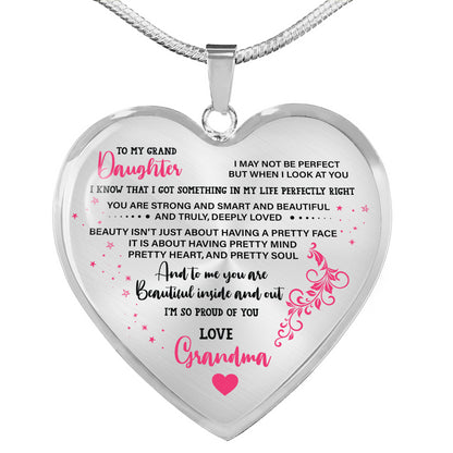 To My Granddaughter Necklace