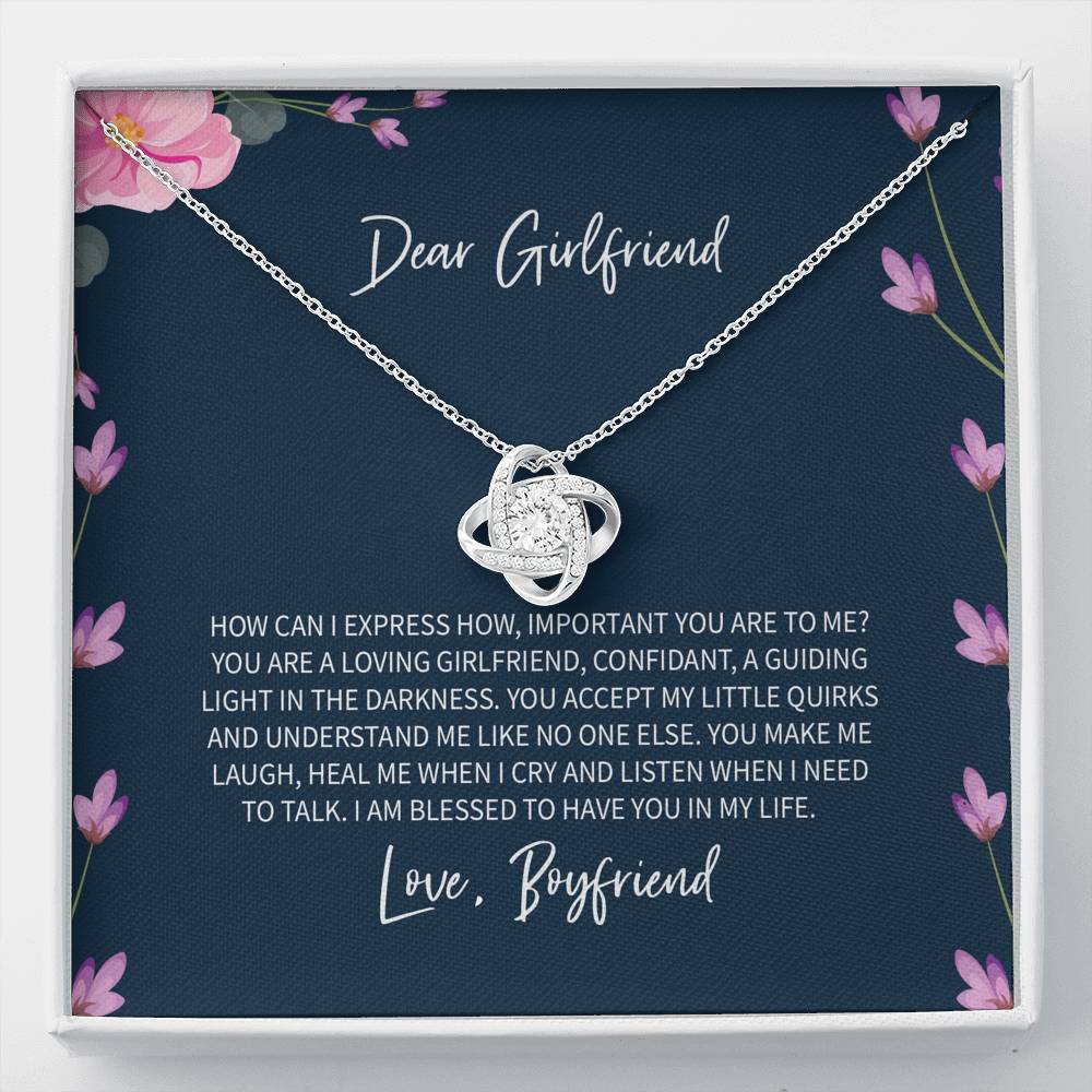 To My Girlfriend - Love Knot Necklace