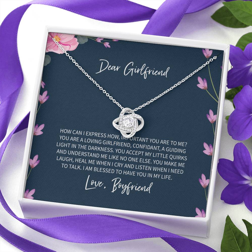 To My Girlfriend - Love Knot Necklace