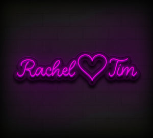 Personalized Couple Names Neon Sign