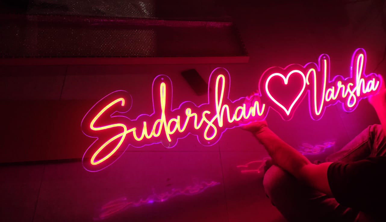 Personalized Couple Names Neon Sign
